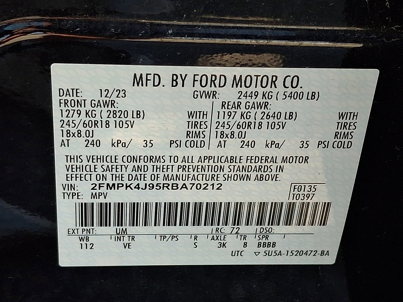 Certified 2024 Ford Edge SEL AWD/4WD image 26