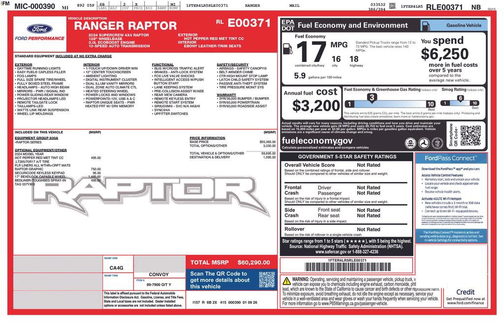 Certified 2024 Ford Ranger Raptor image 8