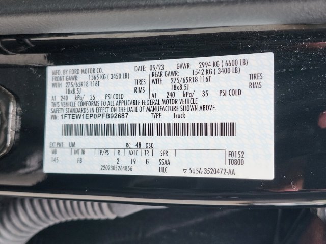 Certified 2023 Ford F150 XLT w/ Equipment Group 302A High AWD/4WD image 33