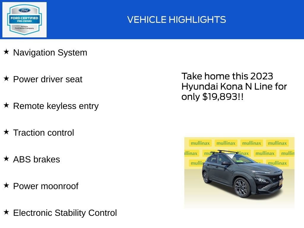 Used 2023 Hyundai Kona N Line AWD/4WD image 18