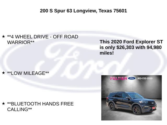 Certified 2020 Ford Explorer ST w/ ST High-Performance Pack AWD/4WD image 10