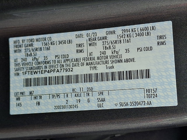 Certified 2023 Ford F150 XLT w/ Equipment Group 302A High AWD/4WD image 29