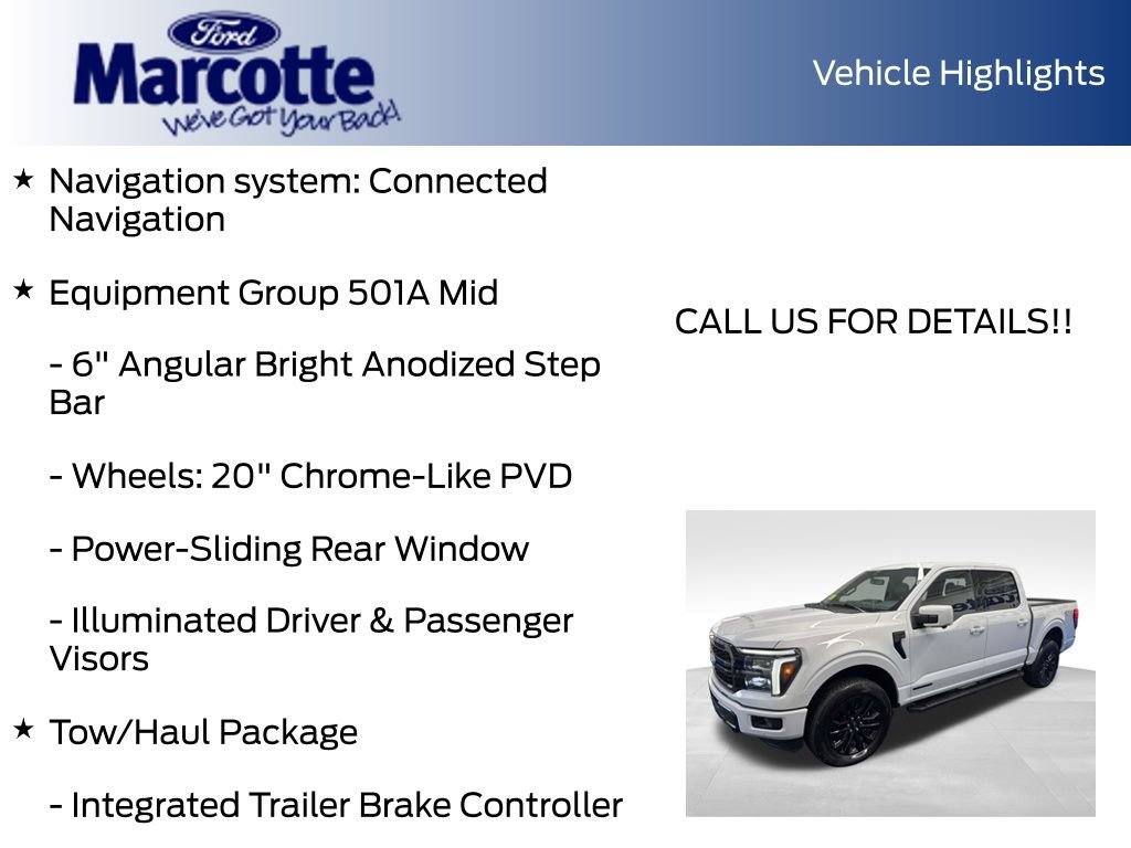 Certified 2025 Ford F150 Lariat w/ Equipment Group 501A Mid AWD/4WD image 8