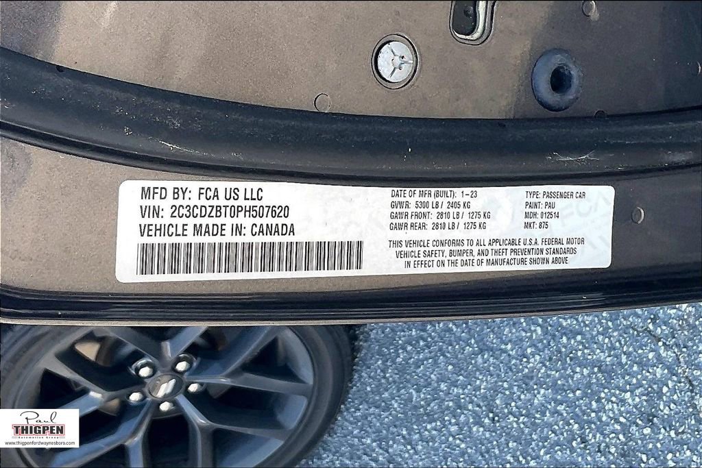 Used 2023 Dodge Challenger R/T w/ Plus Package RWD image 34