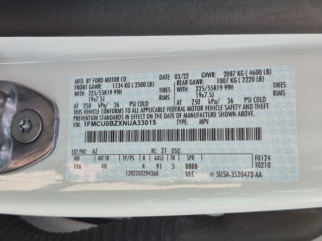 Certified 2022 Ford Escape SE w/ SE Sport Appearance Package FWD image 36
