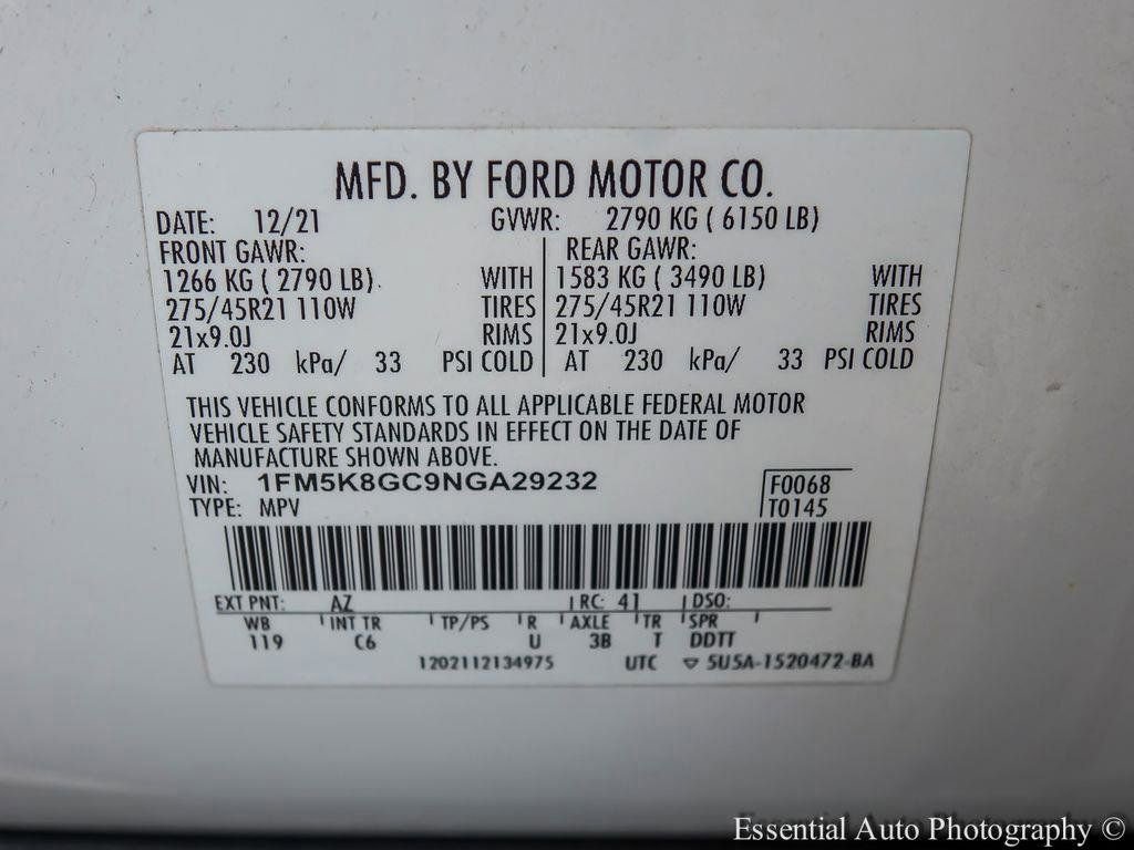 Certified 2022 Ford Explorer ST w/ Equipment Group 401A AWD/4WD image 32