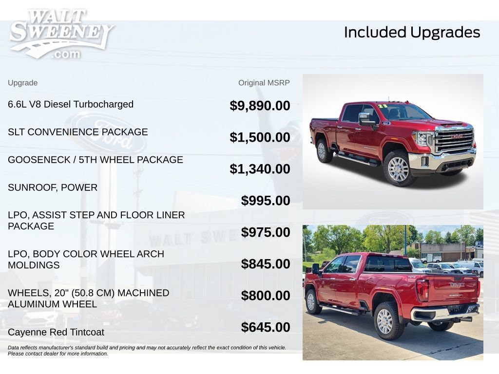 Used 2023 GMC Sierra 2500 SLT w/ SLT Convenience Package AWD/4WD image 12