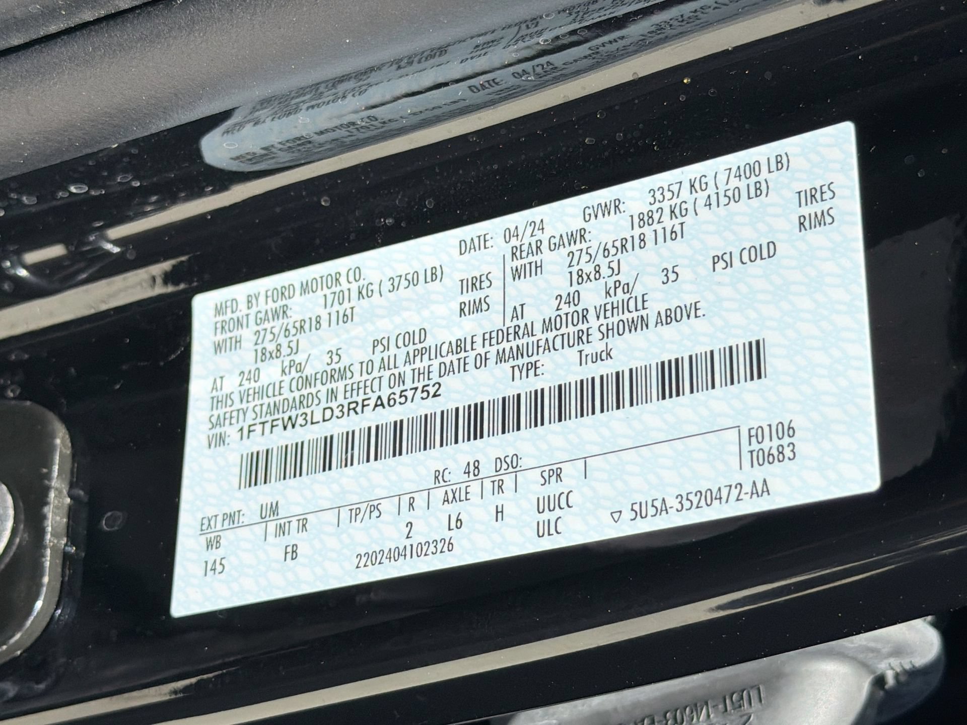 Certified 2024 Ford F150 XLT w/ Equipment Group 302A MID AWD/4WD image 32