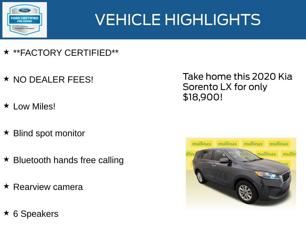 Used 2020 Kia Sorento LX FWD image 12