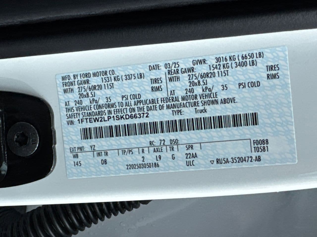 Certified 2025 Ford F150 STX w/ Equipment Group 200A AWD/4WD image 32