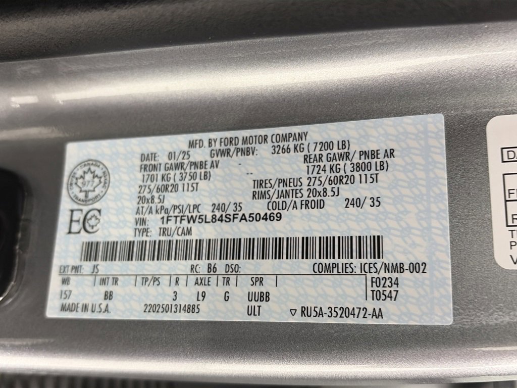 Certified 2025 Ford F150 Lariat w/ FX4 Off-Road Package image 9