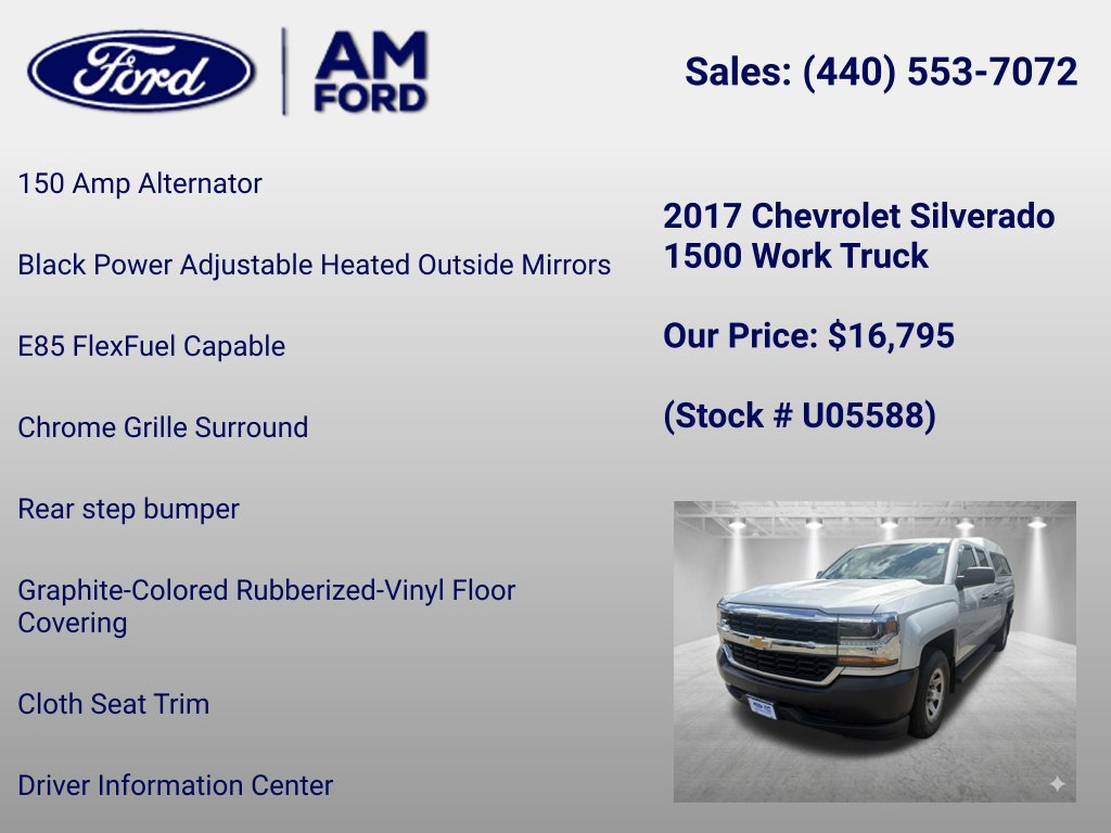 Used 2017 Chevrolet Silverado 1500 W/T RWD image 25