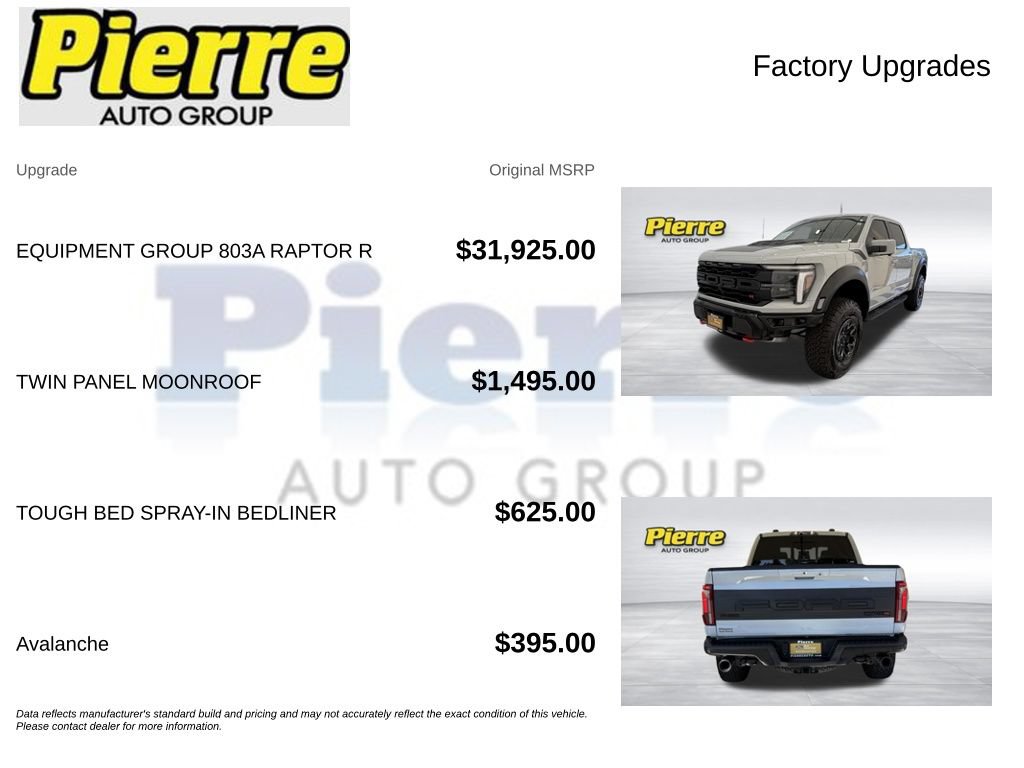 Certified 2026 Ford F150 Raptor w/ Equipment Group 803A Raptor R AWD/4WD image 14