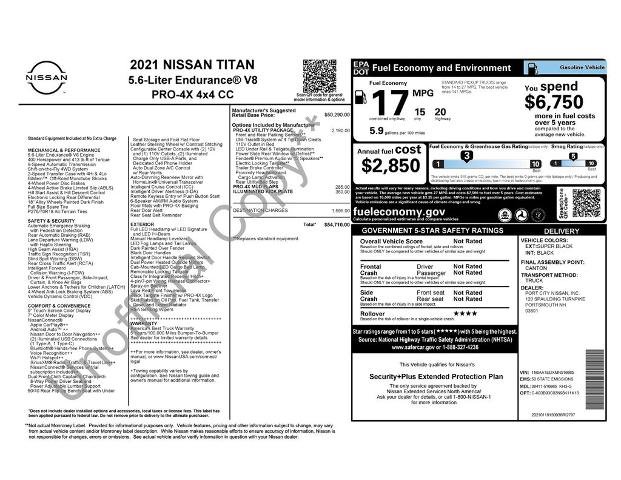 Used 2021 Nissan Titan PRO-4X w/ Pro-4x Utility Package AWD/4WD image 31