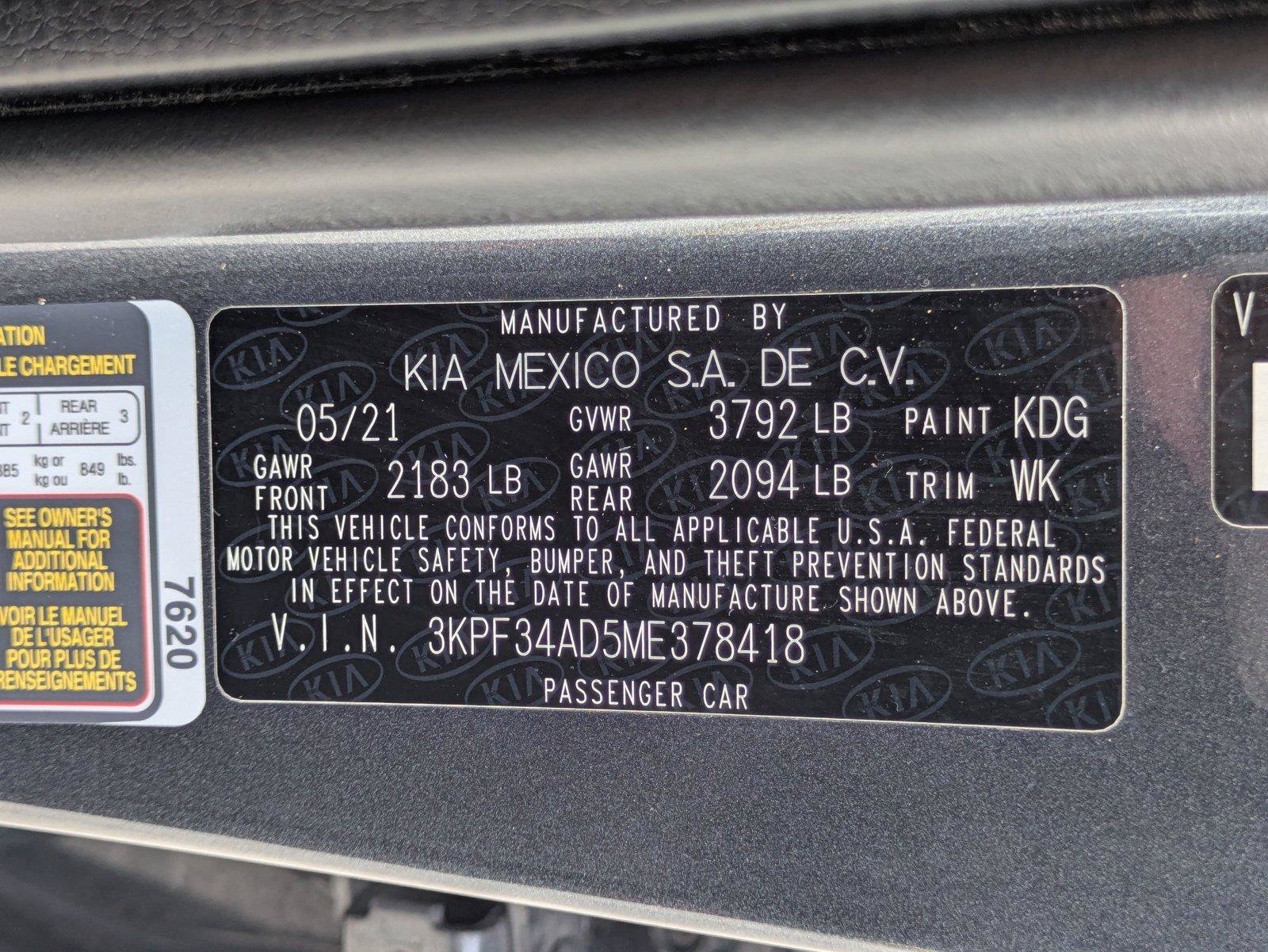 Used 2021 Kia Forte GT-Line FWD image 21