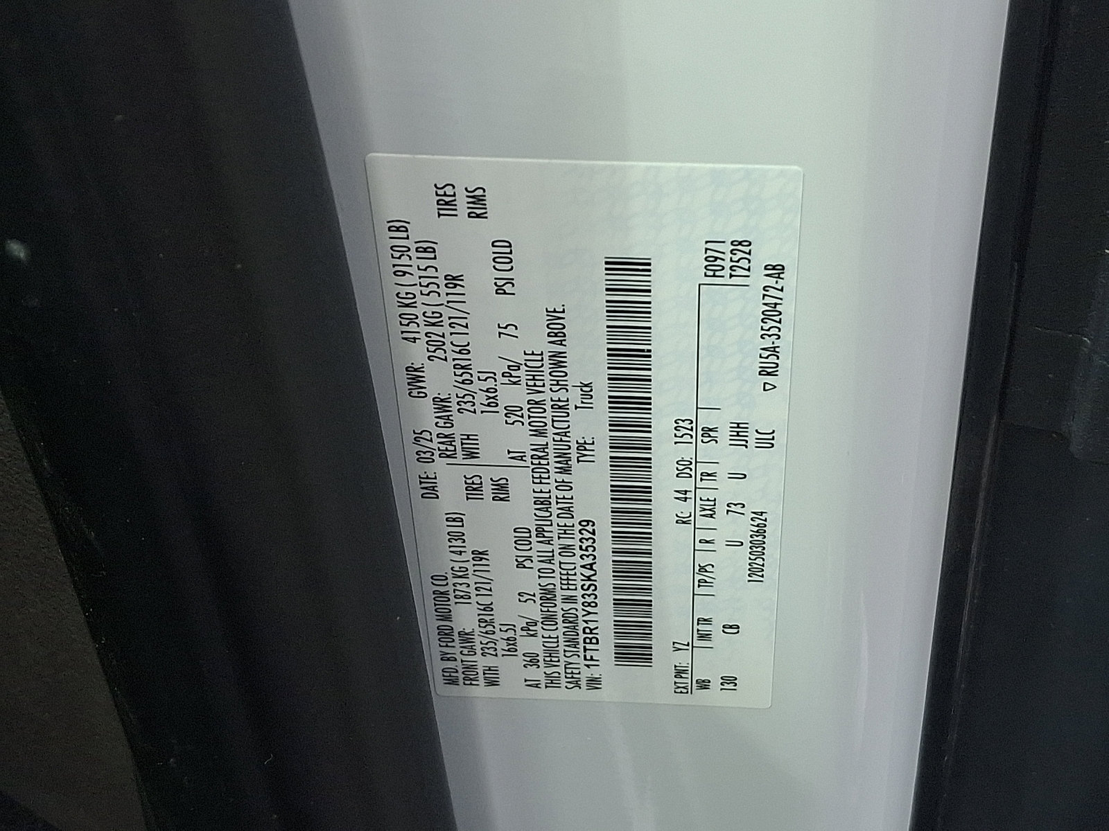 Certified 2025 Ford Transit 250 Low Roof w/ Exterior Upgrade Package RWD image 27