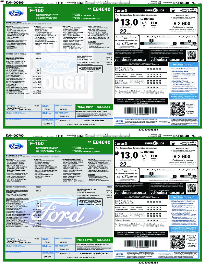 Certified 2022 Ford F150 Lariat w/ Equipment Group 502A High AWD/4WD image 38