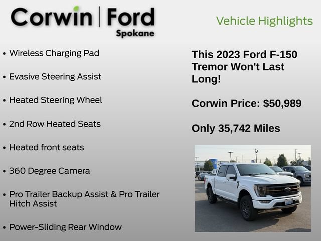 Certified 2023 Ford F150 Tremor w/ Equipment Group 402A High AWD/4WD image 15