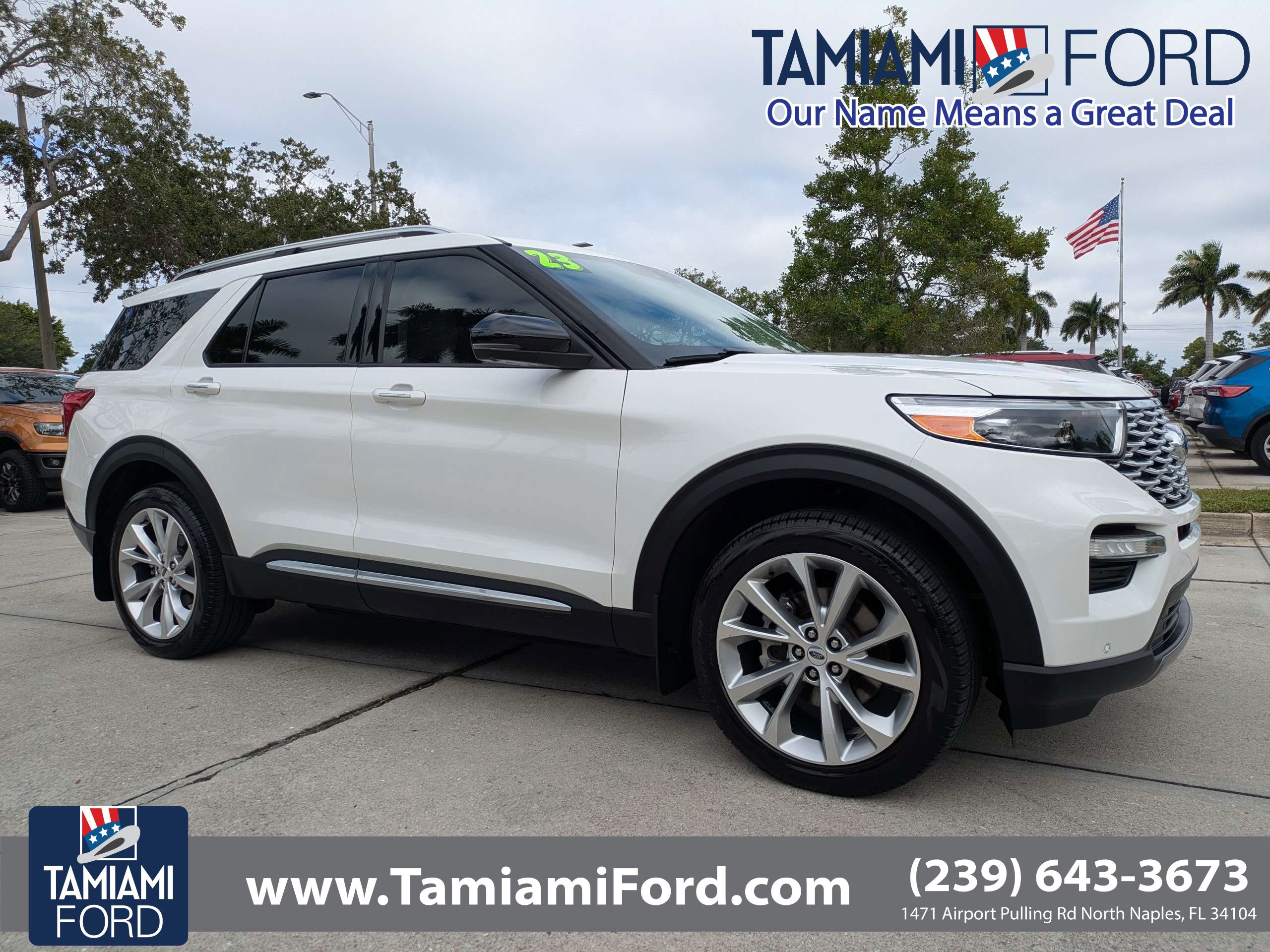 Certified 2023 Ford Explorer Platinum w/ Technology Package AWD/4WD image 1