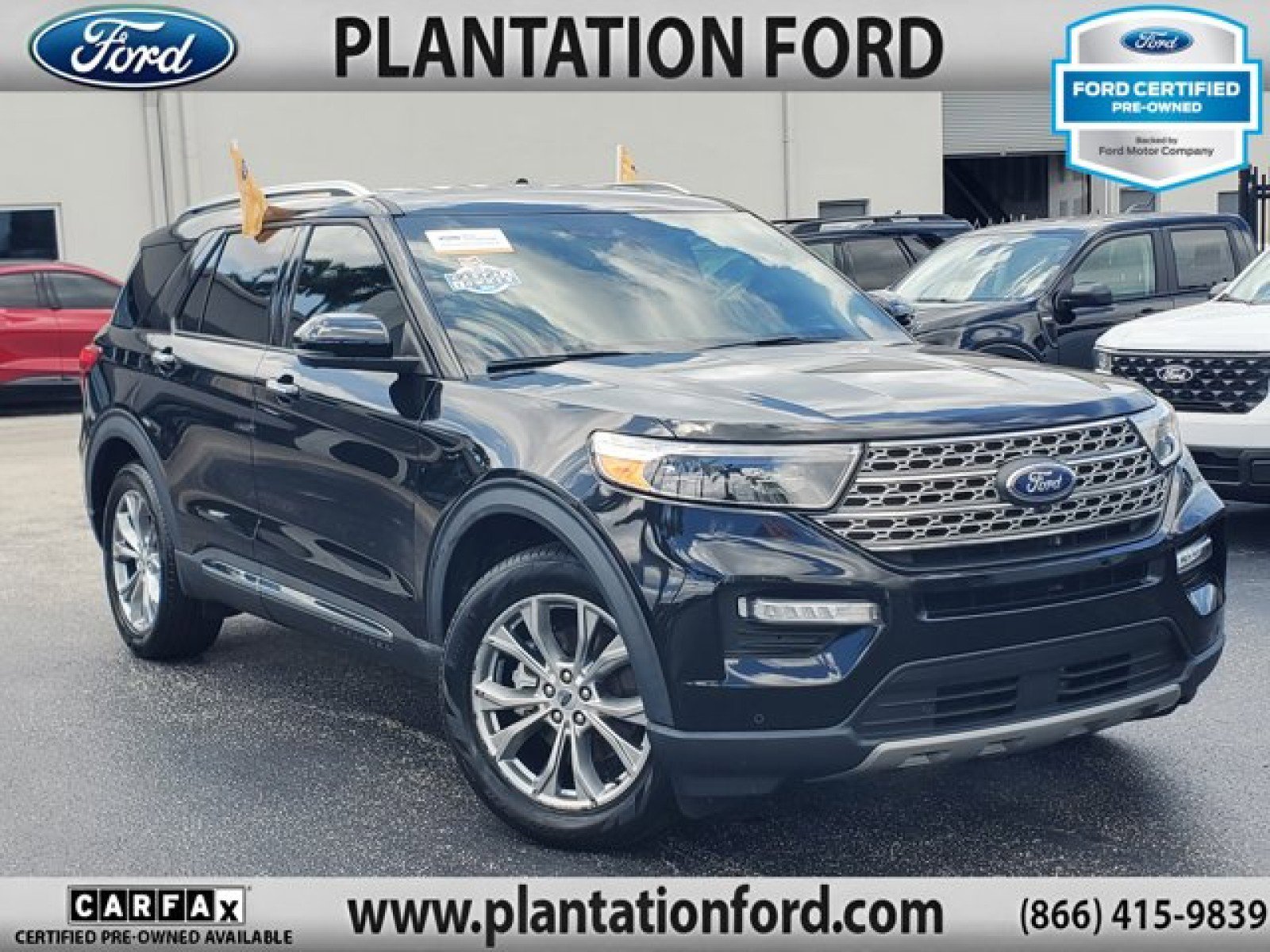 Certified 2023 Ford Explorer Limited w/ Limited Technology Package RWD image 1
