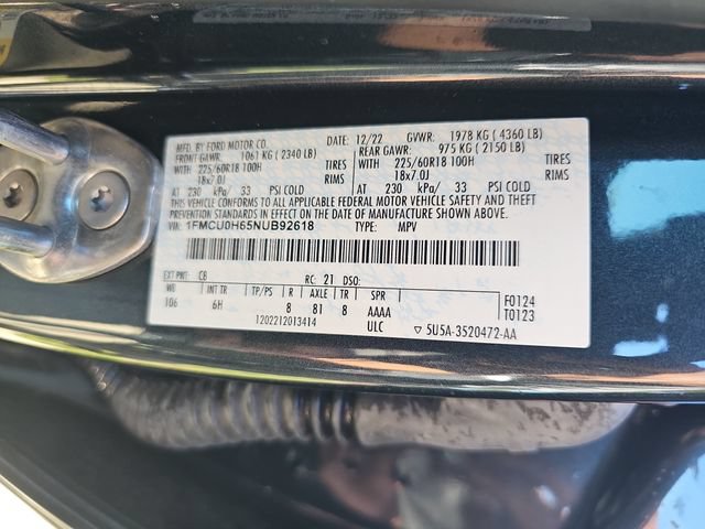 Certified 2022 Ford Escape SEL FWD image 33