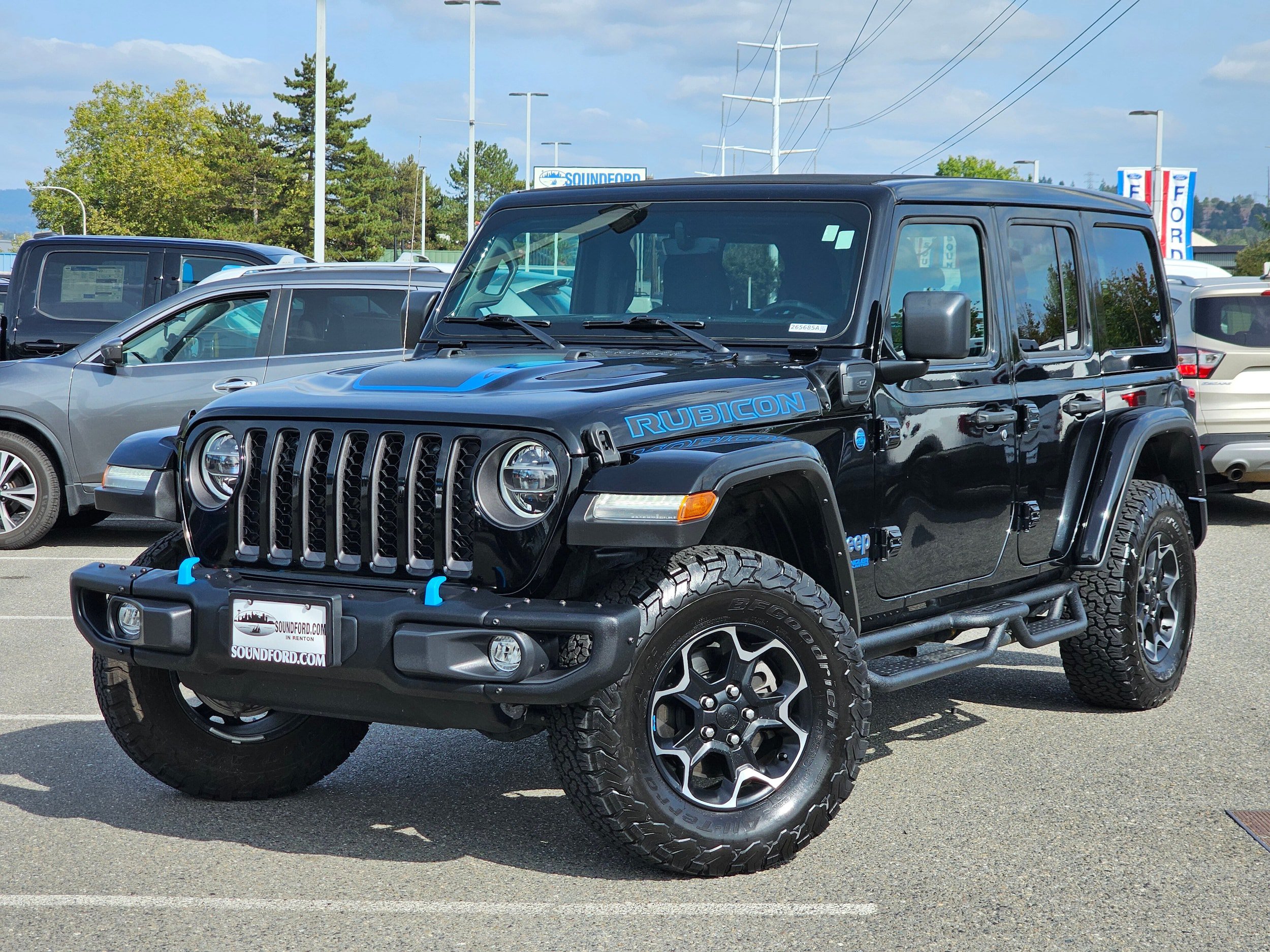 Used 2022 Jeep Wrangler Unlimited Rubicon 4xe w/ Steel Bumper Group AWD/4WD image 1