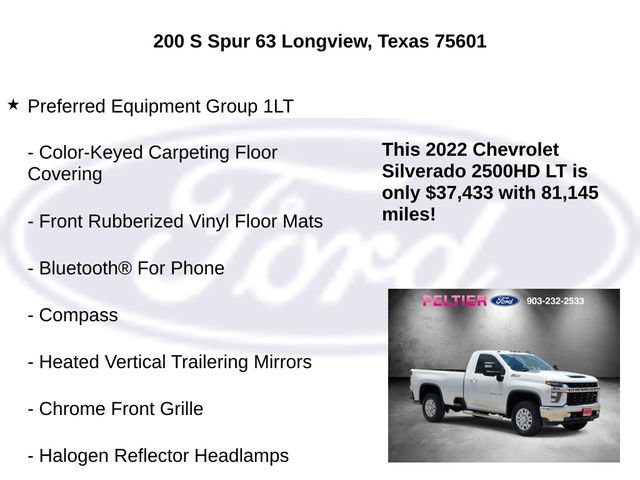 Used 2022 Chevrolet Silverado 2500 LT w/ Convenience Package AWD/4WD image 10
