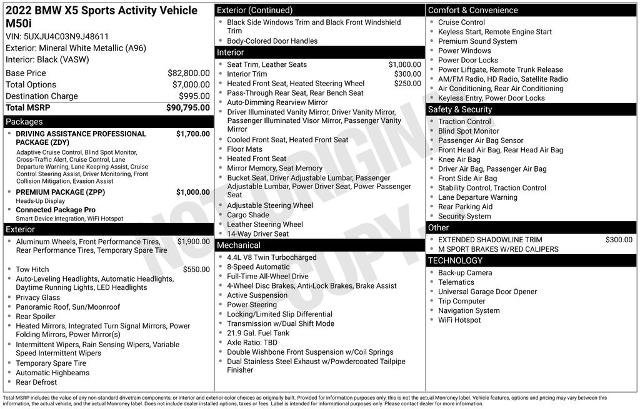 Used 2022 BMW X5 M50i image 12