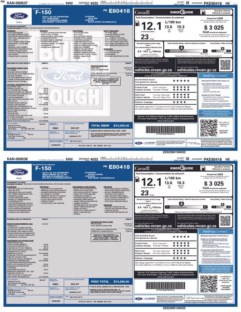 Certified 2023 Ford F150 XLT w/ Equipment Group 302A High AWD/4WD image 4