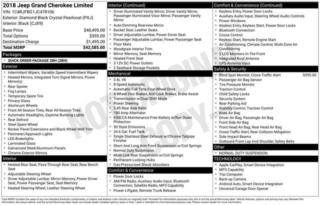 Used 2018 Jeep Grand Cherokee Limited image 3