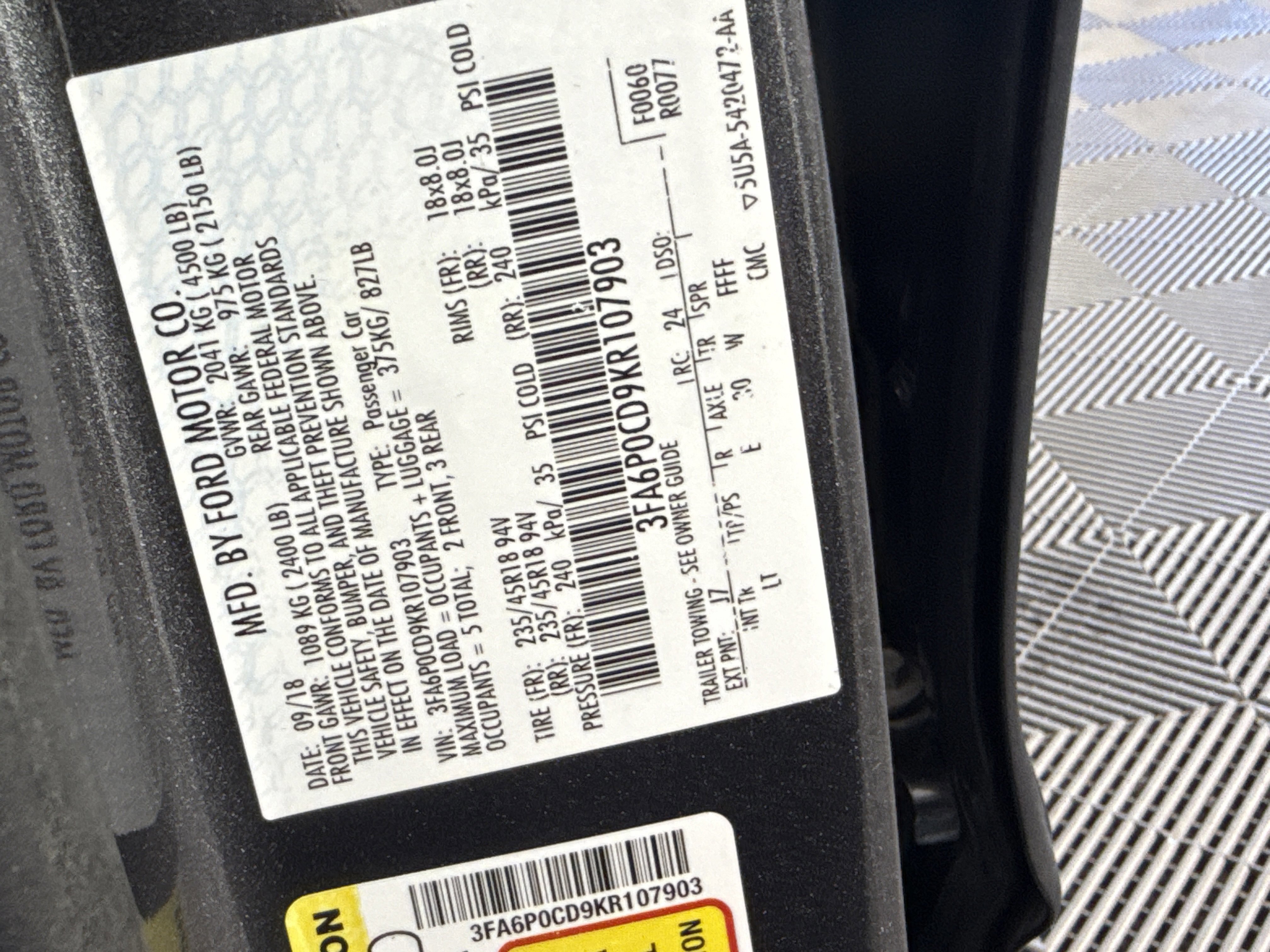 Certified 2019 Ford Fusion SEL image 30