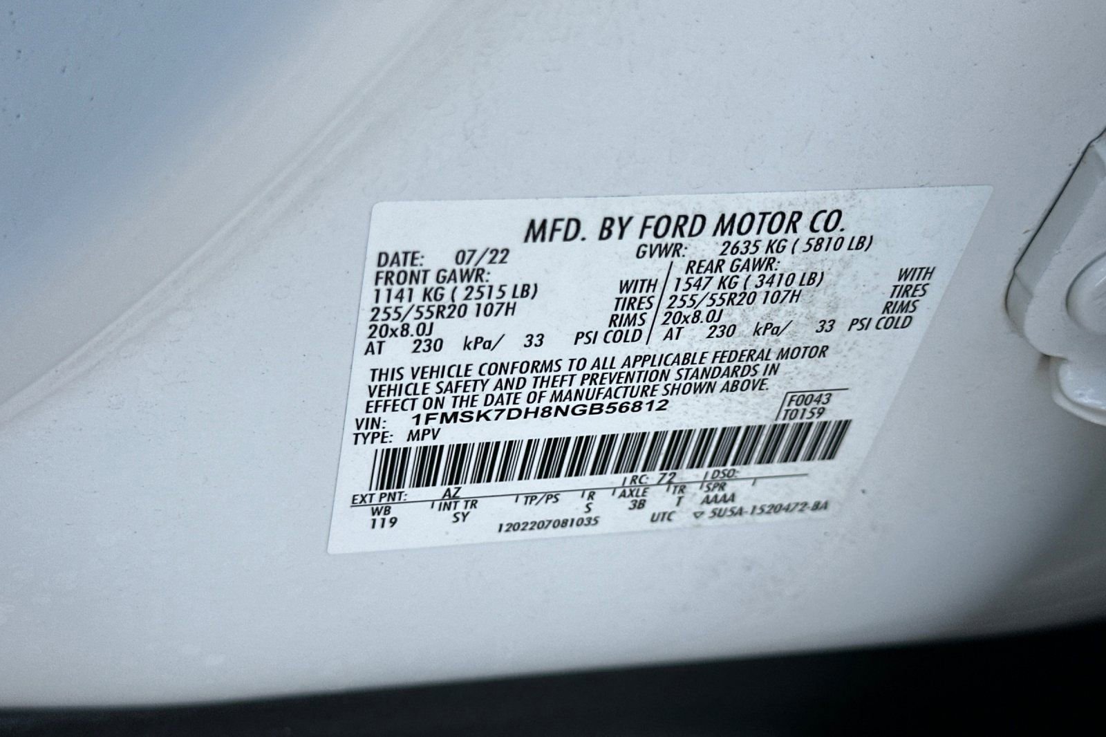 Certified 2022 Ford Explorer XLT w/ Equipment Group 202A image 52