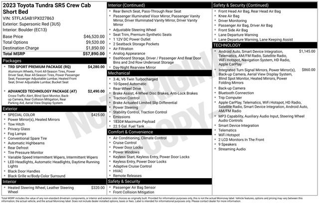 Used 2023 Toyota Tundra SR5 w/ TRD Sport Premium Package RWD image 2