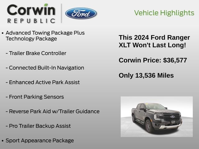 Certified 2024 Ford Ranger XLT image 14