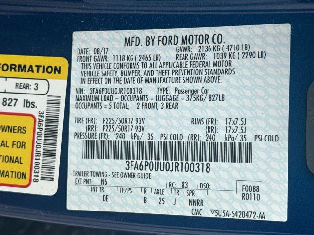 Certified 2018 Ford Fusion S FWD image 23