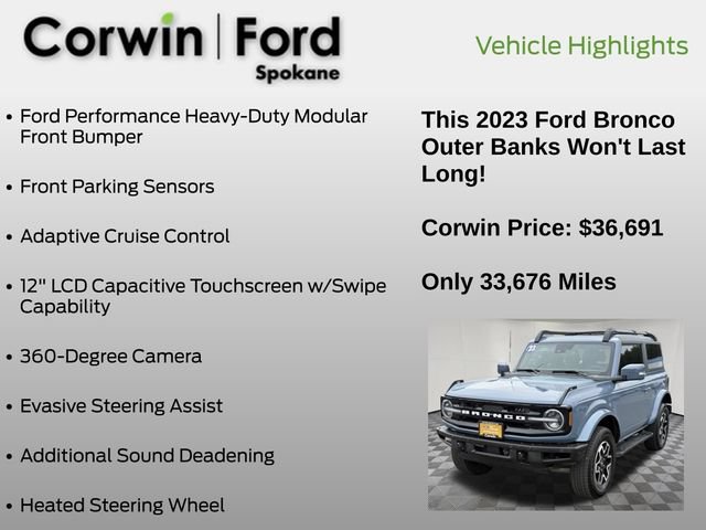 Certified 2023 Ford Bronco Outer Banks AWD/4WD image 19
