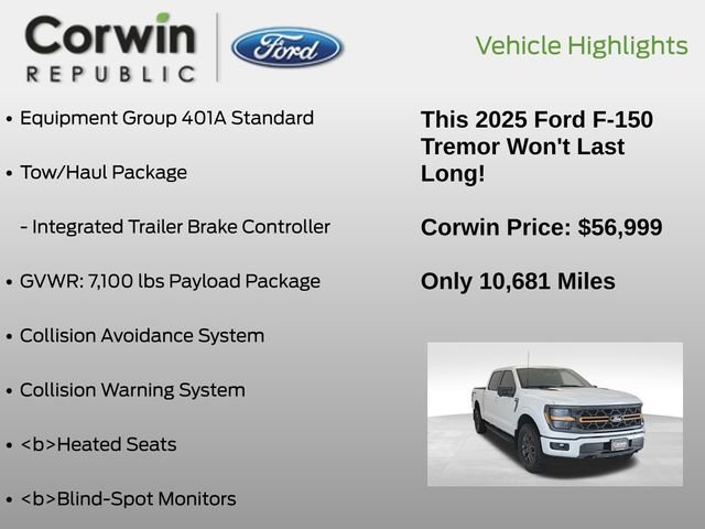 Certified 2025 Ford F150 Tremor w/ Tow/Haul Package image 10
