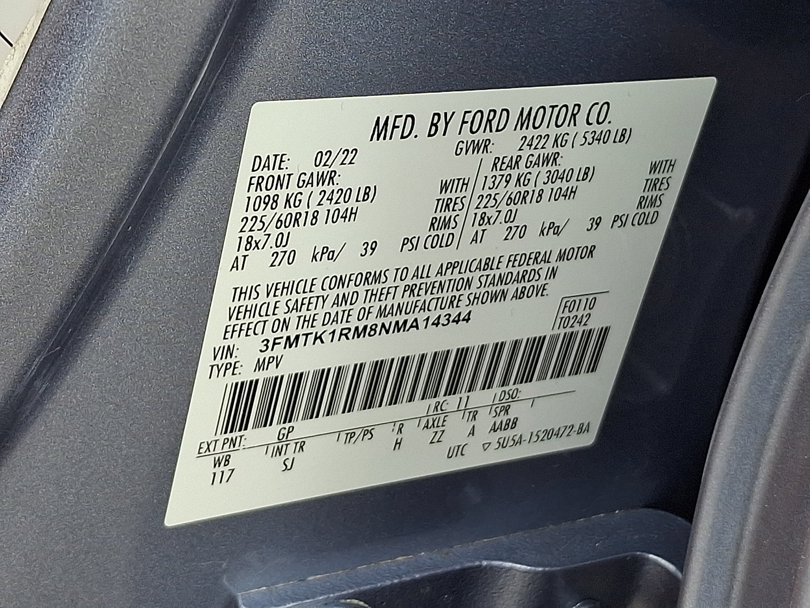 Certified 2022 Ford Mustang Mach-E Select RWD image 26