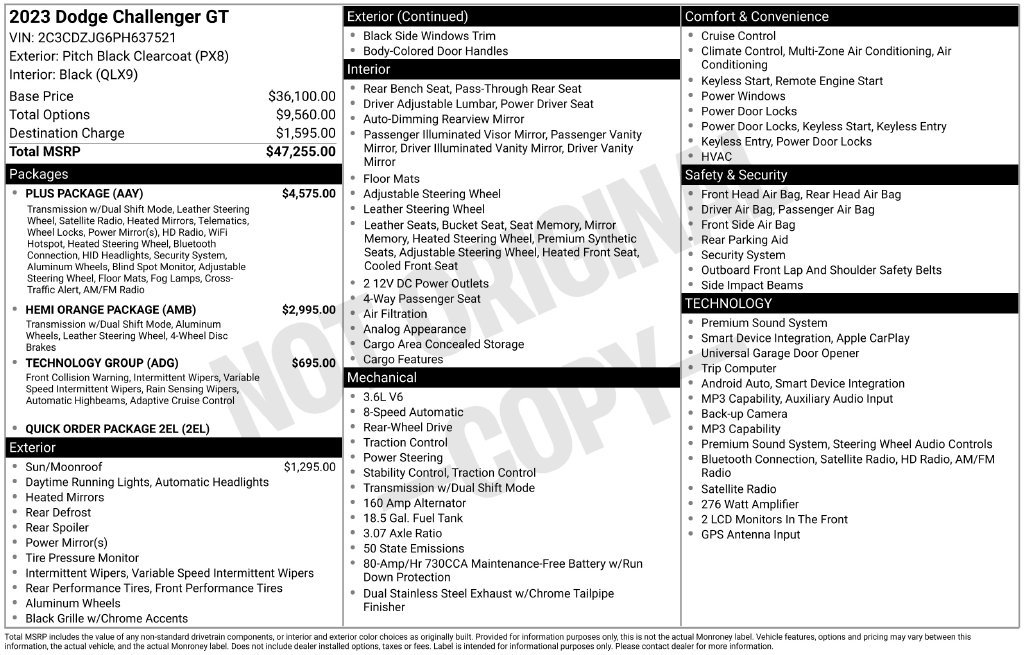 Used 2023 Dodge Challenger GT w/ Plus Package RWD image 23