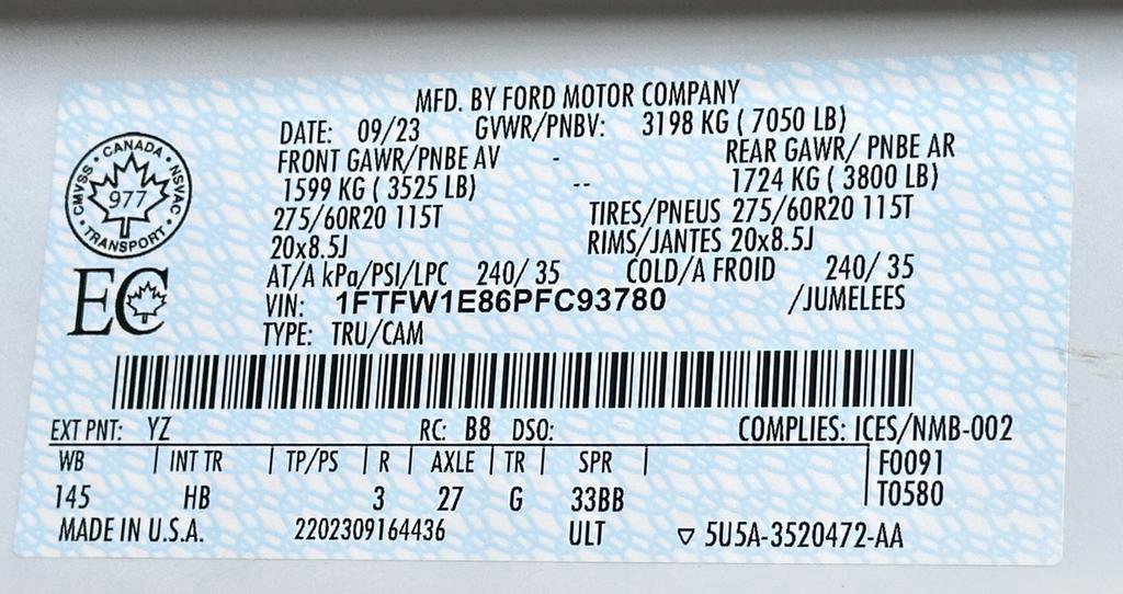 Certified 2023 Ford F150 Lariat w/ Equipment Group 502A High image 61