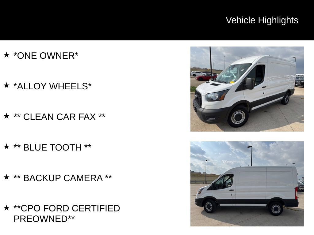 Certified 2023 Ford Transit 250 Medium Roof image 9