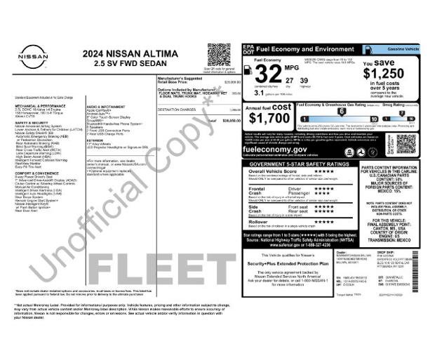 Used 2024 Nissan Altima 2.5 SV FWD image 6