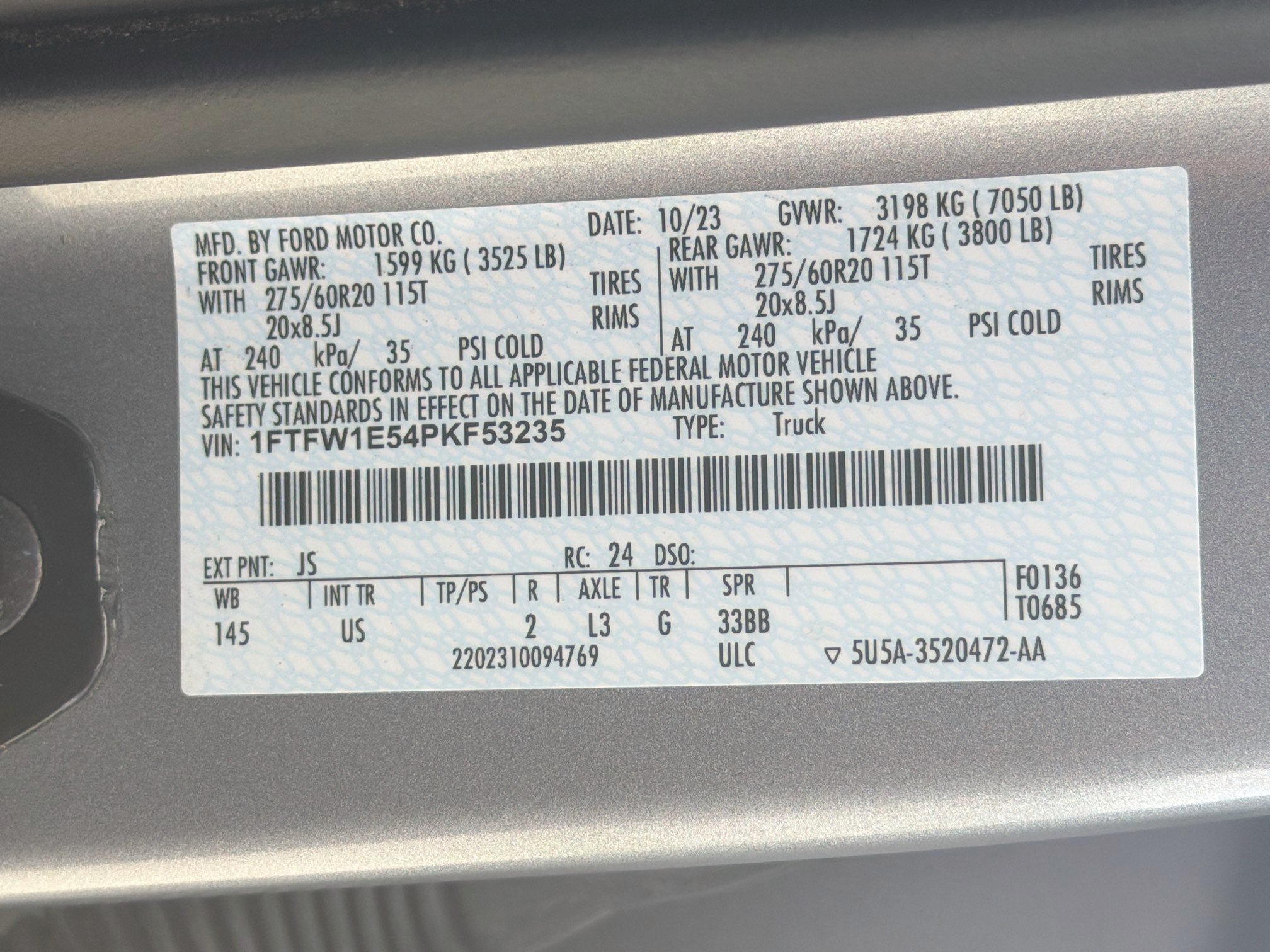 Certified 2023 Ford F150 XLT w/ Equipment Group 302A High AWD/4WD image 34