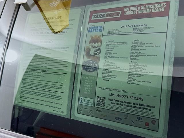 Certified 2022 Ford Escape SE w/ Convenience Package image 15