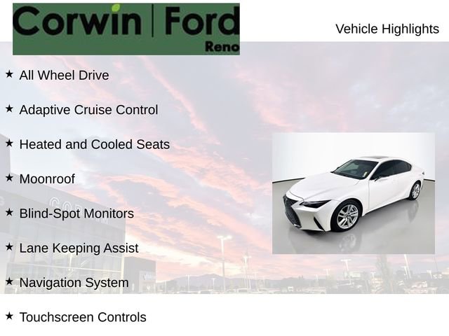 Used 2021 Lexus IS 300 AWD w/ Comfort Package image 8