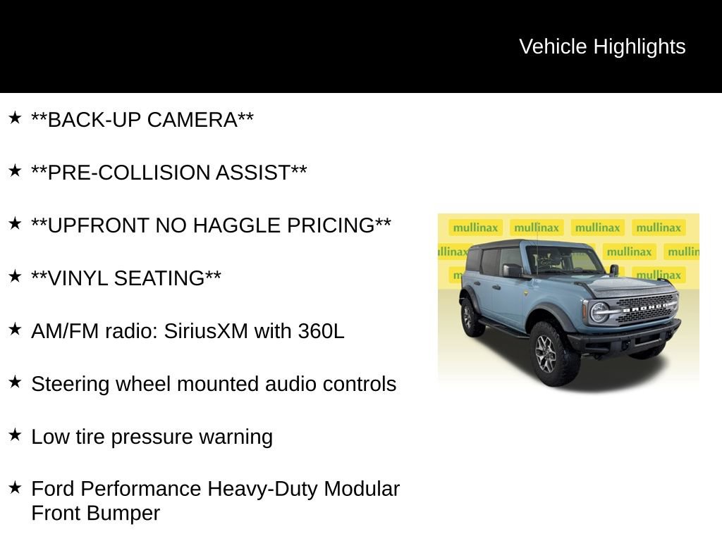 Certified 2022 Ford Bronco Badlands AWD/4WD image 13