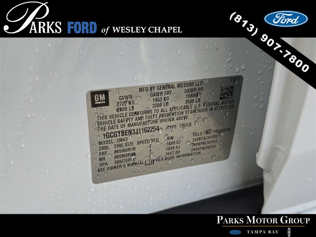 Used 2018 Chevrolet Colorado W/T w/ Custom Special Edition image 31