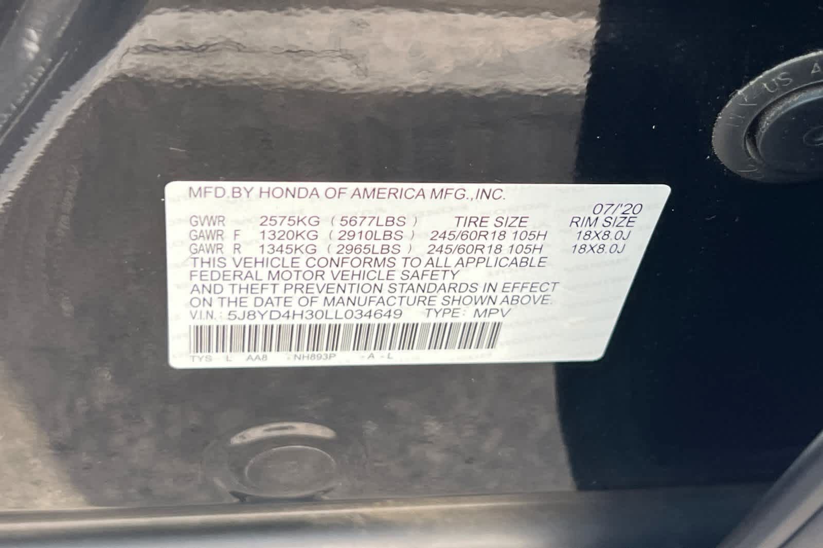 Used 2020 Acura MDX SH-AWD image 30