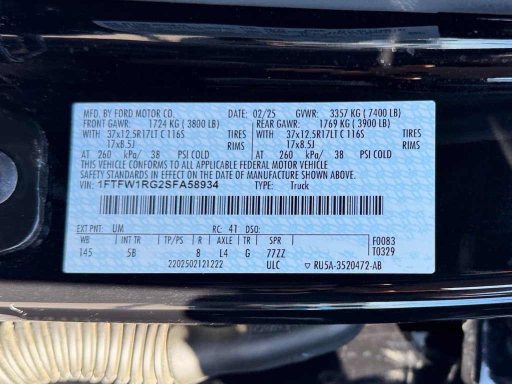 Certified 2025 Ford F150 Raptor AWD/4WD image 30