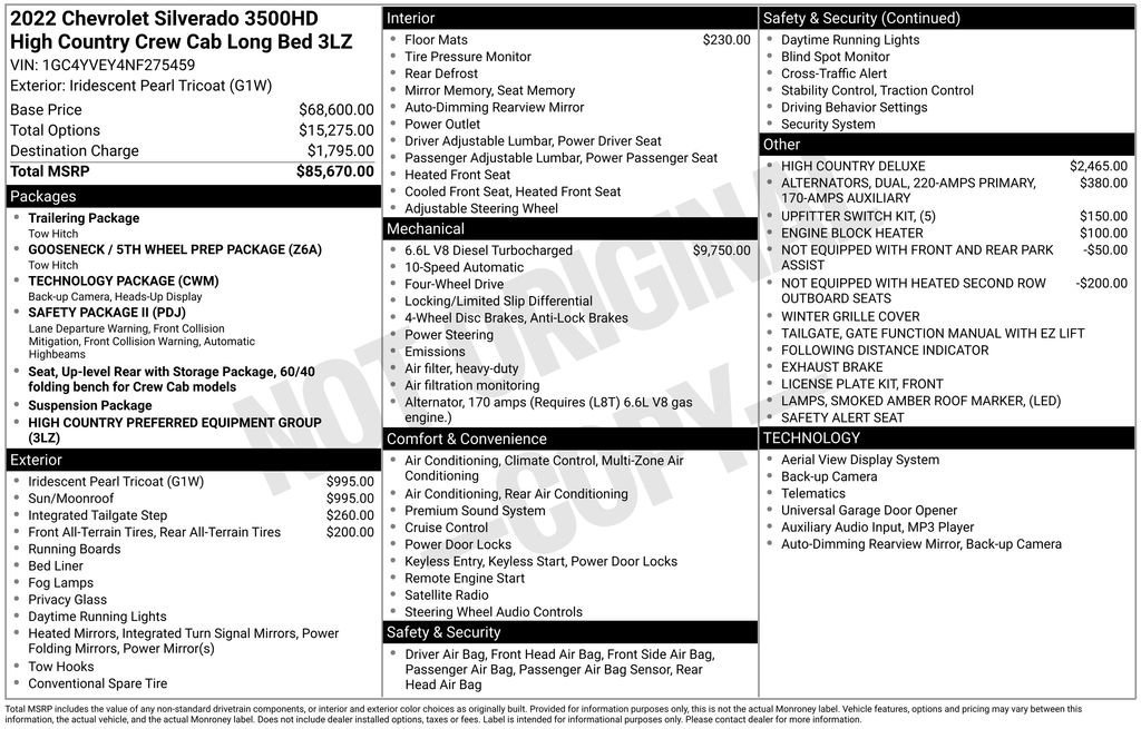 Used 2022 Chevrolet Silverado 3500 High Country image 12